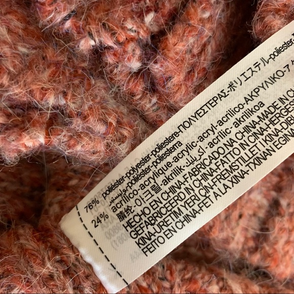 ZARA Ribbed Button Collar Chunky Sweater Small - Picture 13 of 15